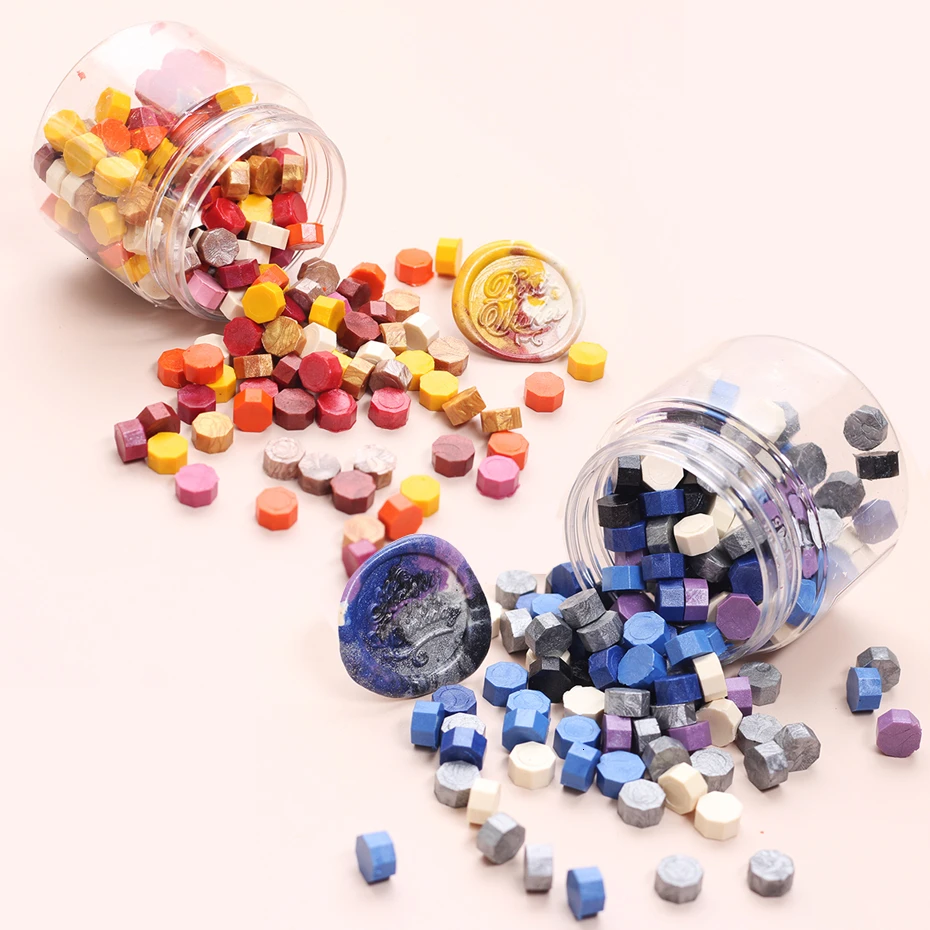 170 шт Смешанные печатные восковые штамповочные уплотнительные бусины уплотнения