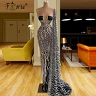 Женское длинное вечернее платье с одним открытым плечом