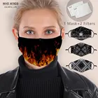Маска Fire Женская многоразовая для рта, смываемая маска для лица маска с фильтром, Пылезащитная, непродуваемая, с узором пейсли