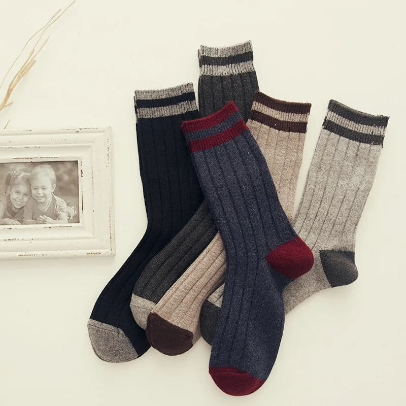 Осенне зимние носки мужские толстые чулки теплые базовые универсальные