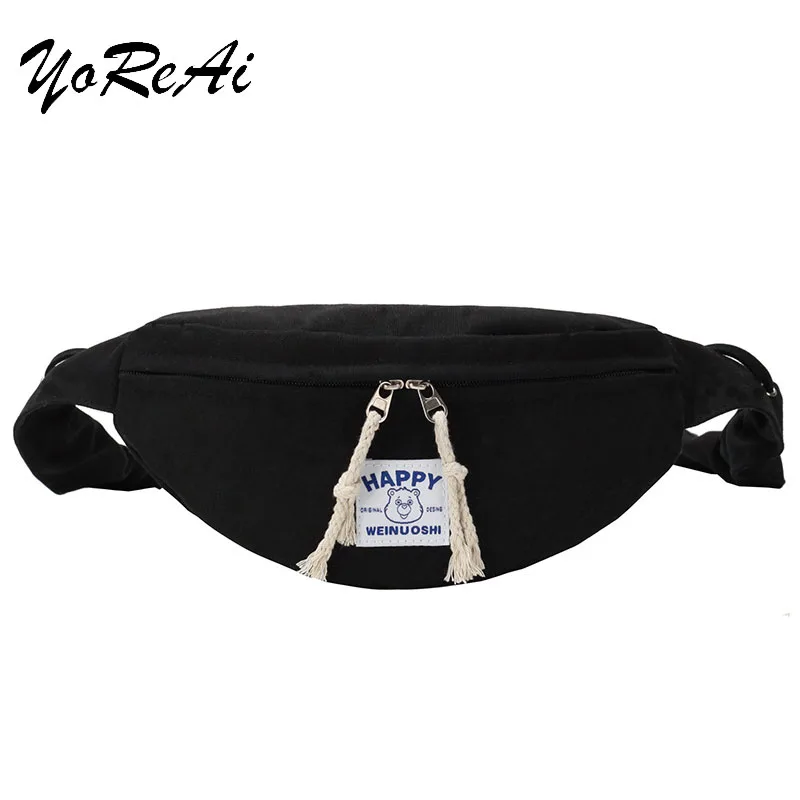 

Harajuku Waist Bag Men's Fanny Pack Sports Travel Outdoor Solid Color Letter Chest Bag Women's Crossbody Belt Bags Waist Packs