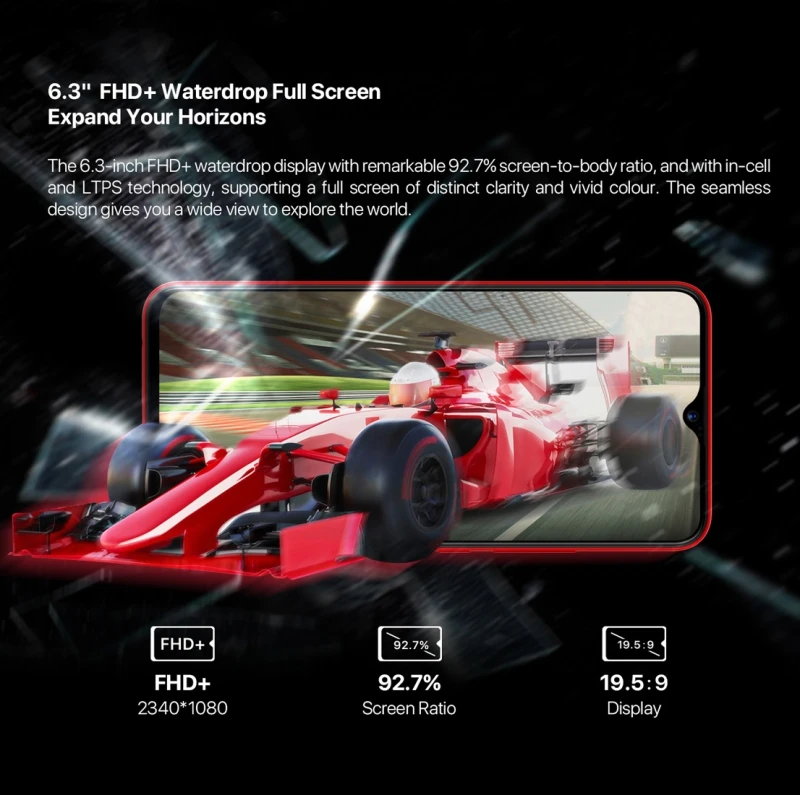 Смартфон UMIDIGI F1 Android 9,0 4 Гб+ 128 ГБ 6," FHD+ 16MP+ 8MP 5150 мАч 18 Вт Быстрая зарядка двойной 4G Восьмиядерный мобильный телефон OTG NFC