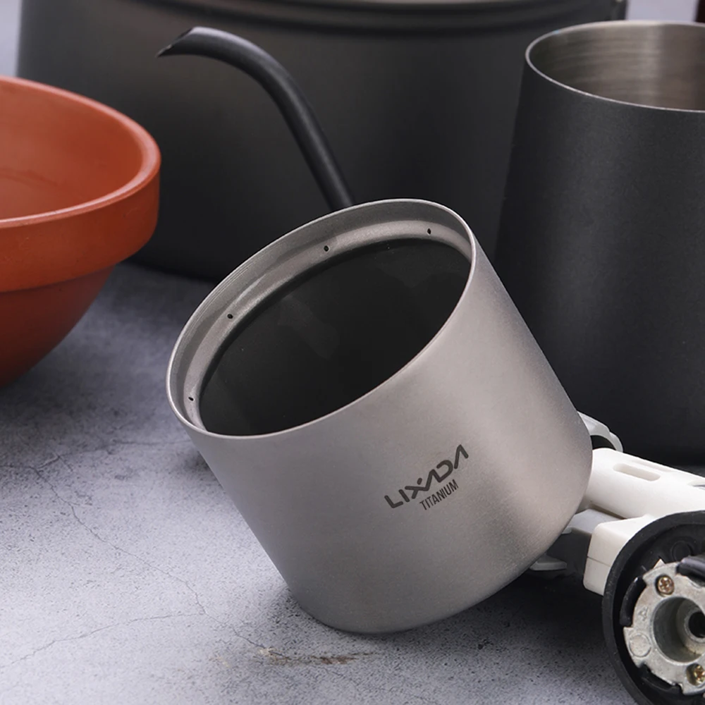 Титановая мини-горелка Lixada легкая титановая спиртовая горелка для отдыха на