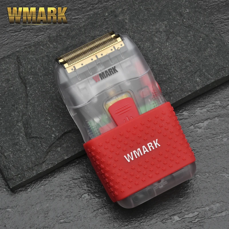 Прозрачная Бритва для парикмахера WMARK формирователь бритва бороды USB Золотого