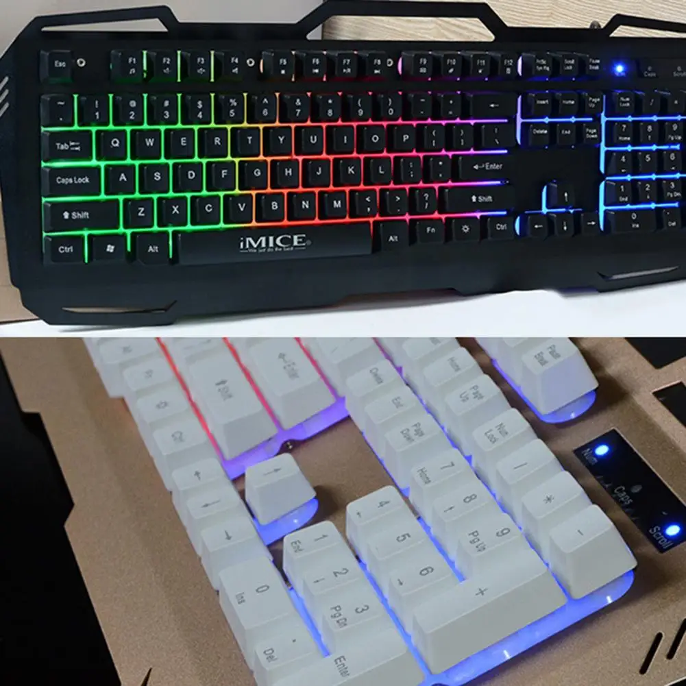 IMICE AK-400 клавиатура с подсветильник кой красочная со светодиодсветильник