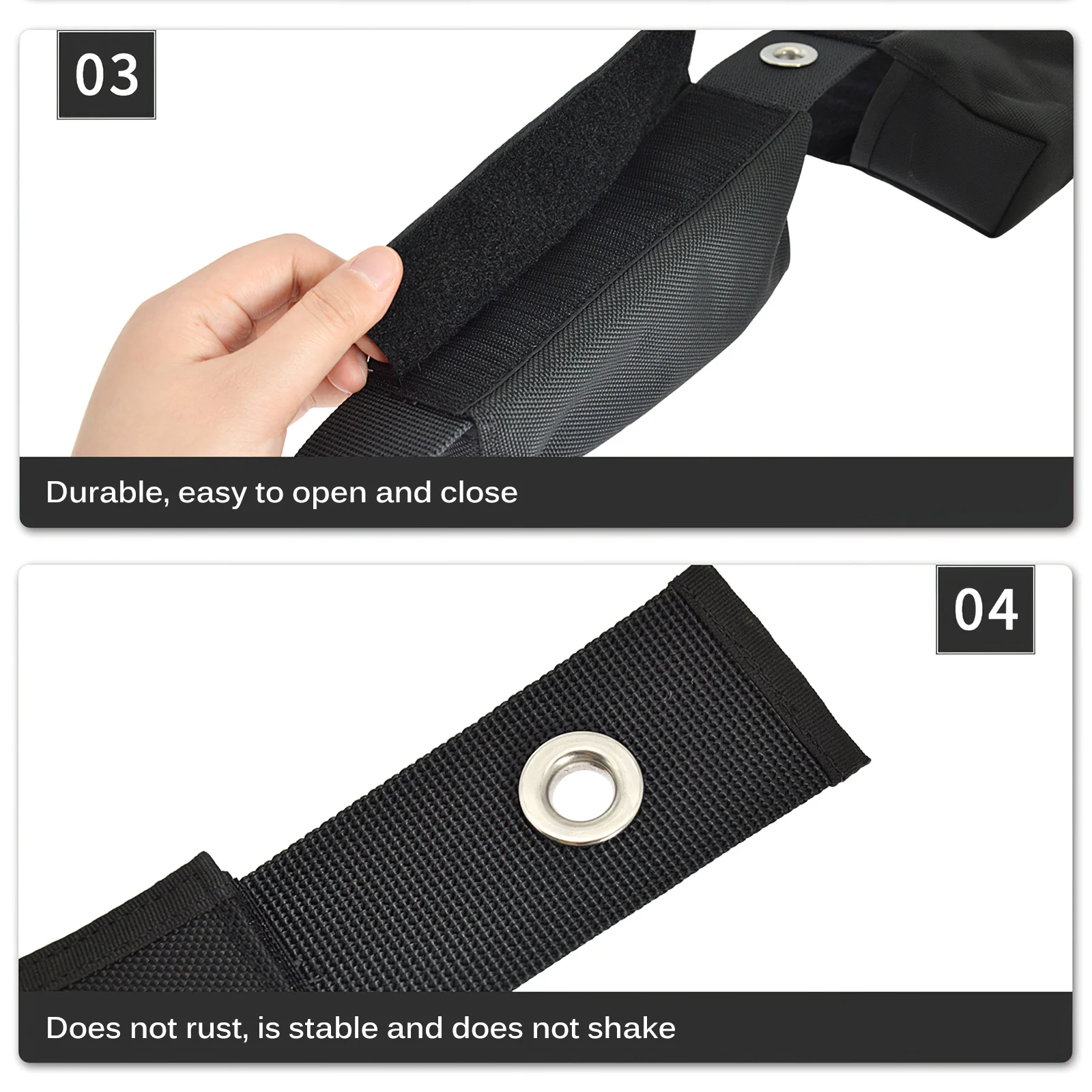 

Outdoor Diving Wight Pouch Black Mesh Wight Adding Pouch Set Deep Diving Nylon Weight Adding Bag Seawater Wear Resistance Heavy