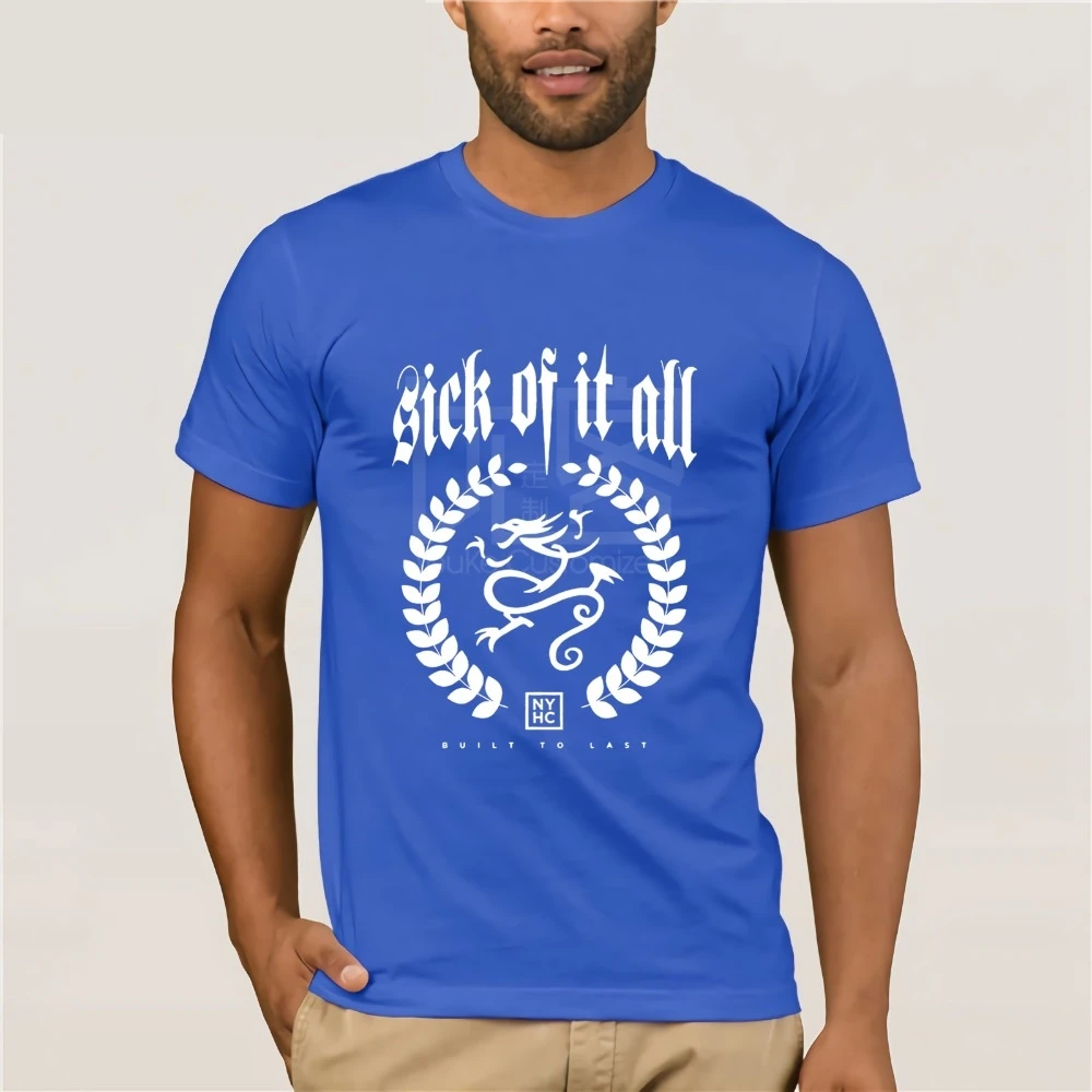Sick of It All Built To Long футболка для мужчин и женщин NYHC Hardcore Punk большого размера S-XXXL топы