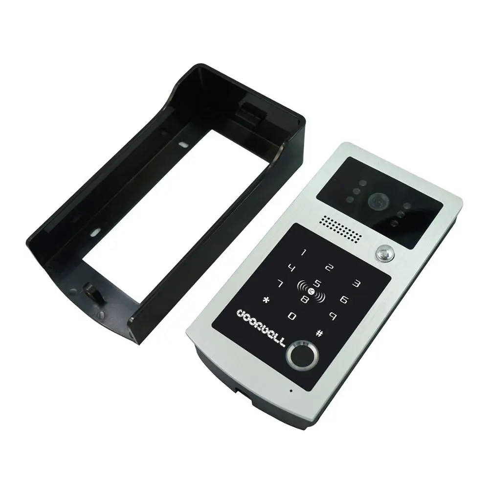 Видеодомофон с ЖК-дисплеем TFT 7 дюймов дверной звонок сенсорной кнопкой комплект