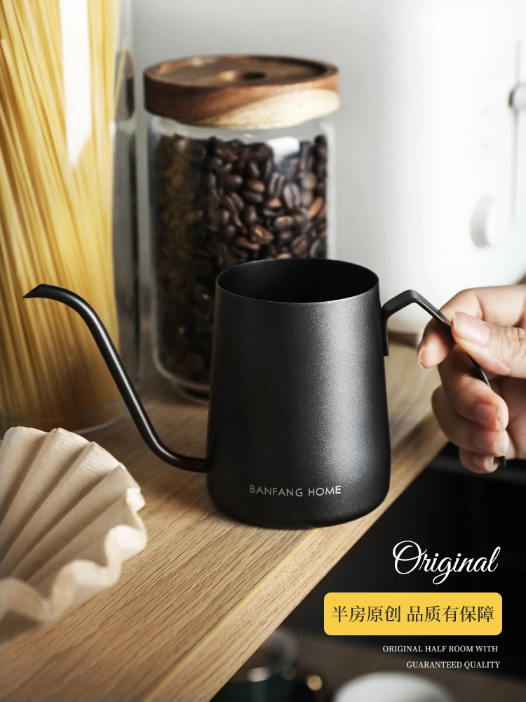 

Espresso Dripper Coffee Pot Kettle Handle European Gooseneck Coffee Accessories Portable Ferramentas Milk Pot Maker EA6KFH