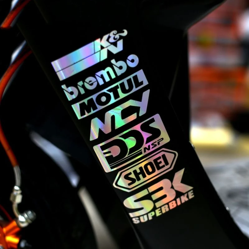 1Pcs Refit Reflective Stickers Motorcycle Side Strip Bike Helmet Sticker Car Styling Decals for YAMAHA Honda Suzuki KTM Kawasaki |