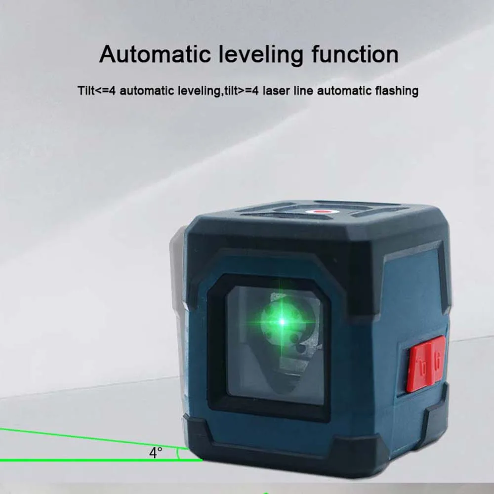 

Level Meter Green/Red Light Wall Sticker LV1G High-Precision Strong Light Automatic Leveling Meter Anti-Drop Cross Line Laser