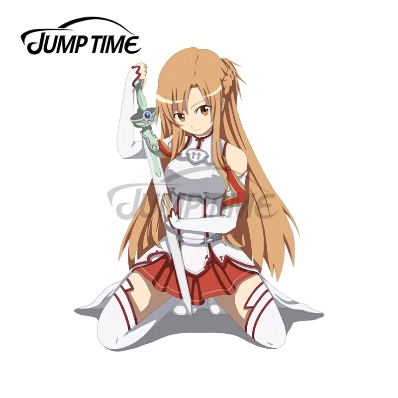 

JumpTime 13x6,8 см для меча искусства аниме Asuna кондиционер водонепроницаемый мультяшный персонаж Искусство Наклейка аниме
