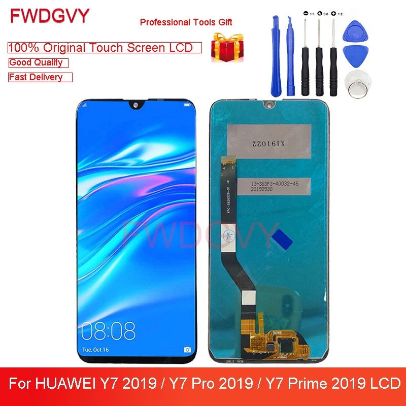 

6,26 "ЖК-дисплей для Huawei Y7 2019 DUB-LX1 ЖК-дисплей с сенсорным экраном дигитайзер в сборе для Y7 премьер-2019/Y7 Pro 2019 DUB-LX2 LX23 ЖК-дисплеев