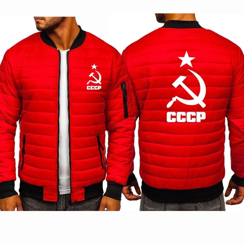 

Новая зимняя мужская толстовка с капюшоном СССР, российский СССР, мужская куртка с принтом Советского Союза, утепленная шерстяная флисовая ...