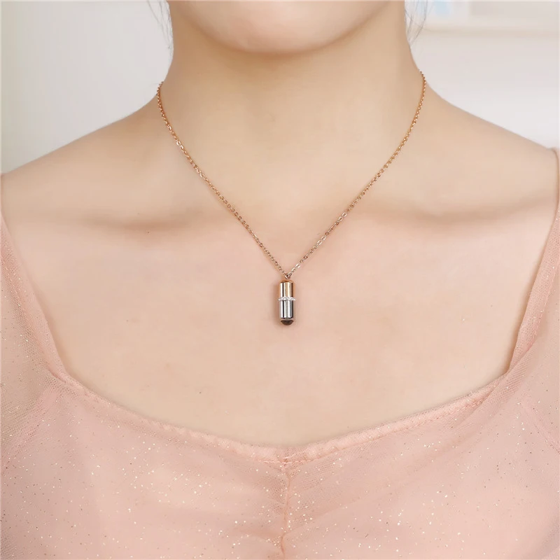 Fengnee Роскошные ювелирные изделия из нержавеющей стали для женщин Любовь розовое