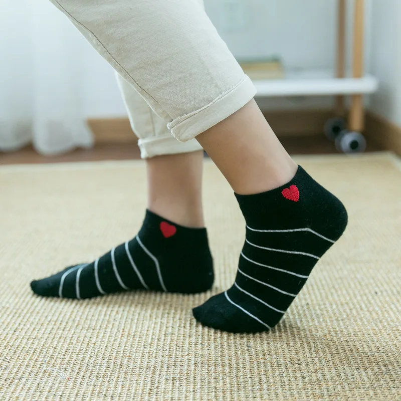 Носки в Корейском стиле весенние и летние милые инди полосатые носки женские