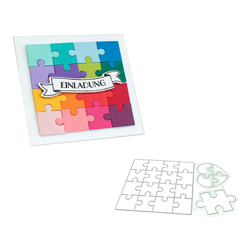 

DIY Scrapbooking Artist New Puzzle Pieces Cutting Dies Paper die cut shapes stamp for album Craft Paper Cards Tool
