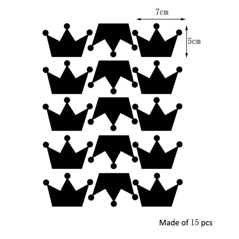 

Crown Wall Stickers Kid's Bedroom Decorate Wall Decals Princess Baby Room Wall Decor Vinyl Wall Sticker for kids rooms
