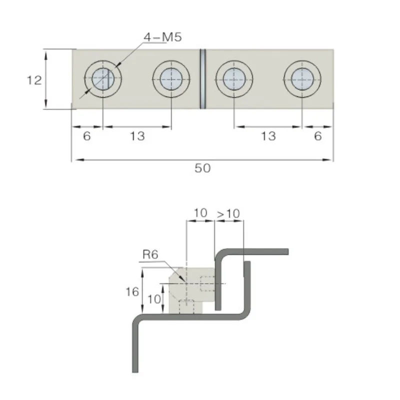 CL204-6-2 Factory promotion zinc alloy Networking chassis cabinet Screw Type industrial electrical butterfly hinge | Строительство и
