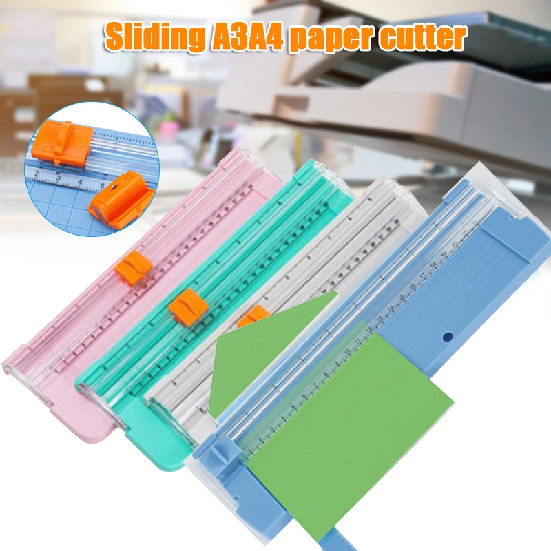 

A3A4 Paper Cutter Precision Sliding Paper Cutter Photo Card Craft Cutting Pad Ruler Guillotine UY8