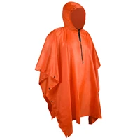 menfly camping portable storage raincoat pu orange zipper trekking clothes for men hiking poncho womens watertigh charge jacket