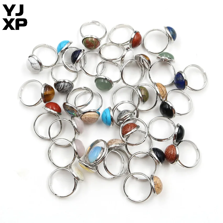 Кольцо с Кольца для мужчин и женщин бусинами черного агата в форме хлеба