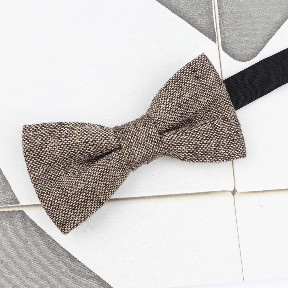 Новинка 100% шерстяные галстуки бабочки для мужчин модные регулируемые жениха