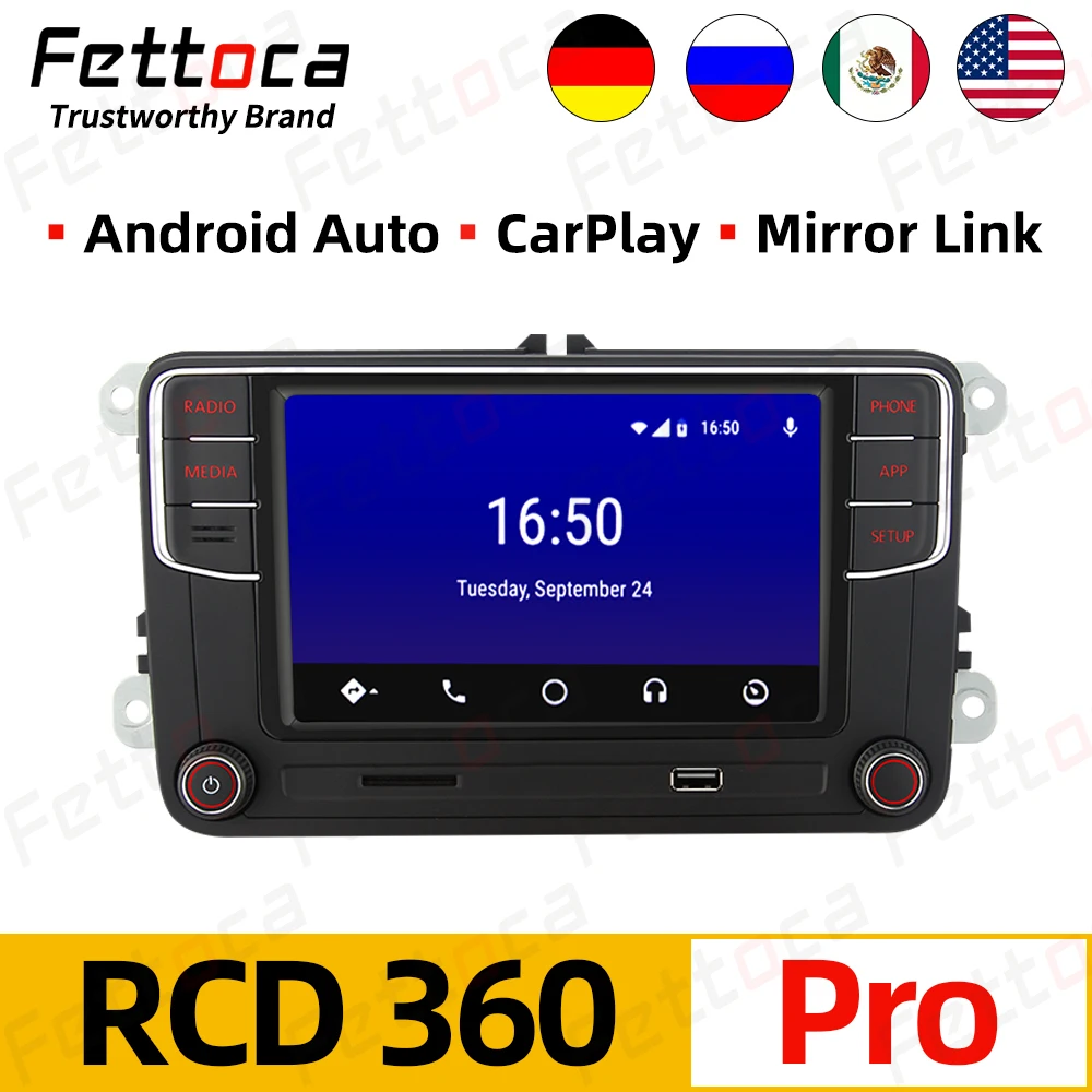 CarPlay Android автомобильное стерео NONAME RCD360 PRO радио RCD330 головное устройство для VW Golf Polo
