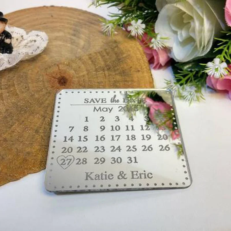 Акриловый календарь сохранить дату Персонализированные наклейки на холодильник