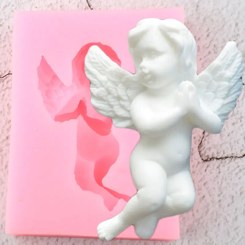 Sugarcraft Angel Детские Силиконовые Формочки DIY помадка для кекса форма для украшения торта инструменты Конфеты Форма для шоколада формы для мастики