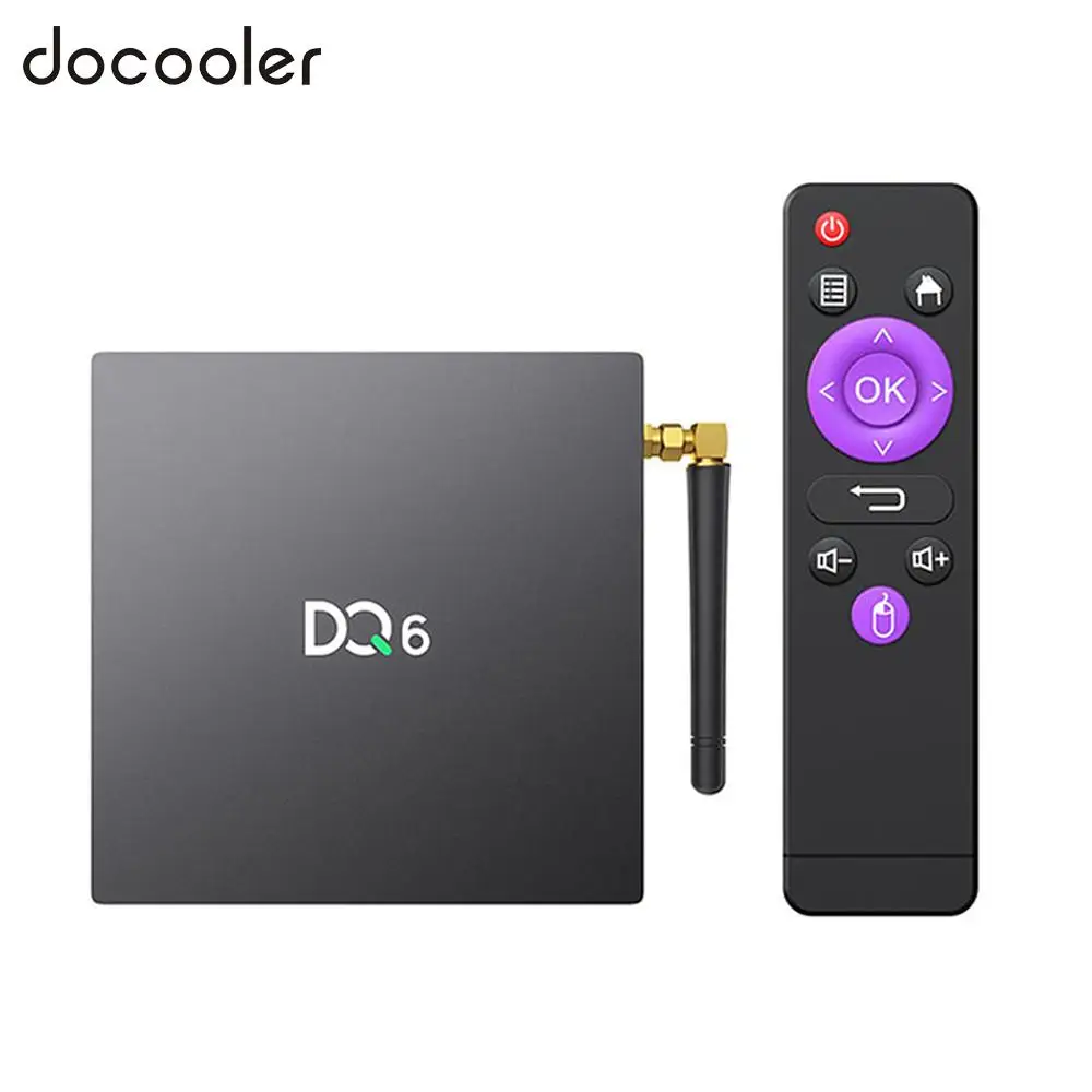 ТВ приставка docooler DQ6 на Android 10 4 + 64 ГБ 1080p 4K|ТВ-приставки и медиаплееры| |