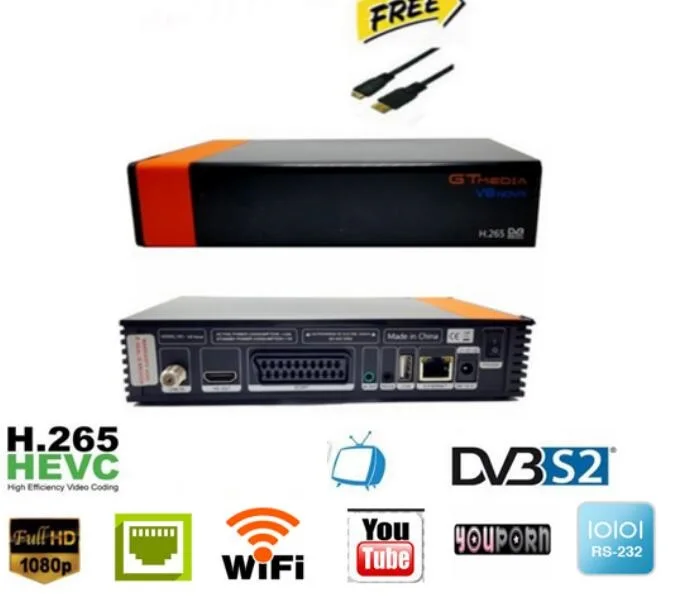 5 шт. GTMEDIA V8 NOVA/синий спутниковйы ТВ приемник Поддержка встроенный WI FI модуль