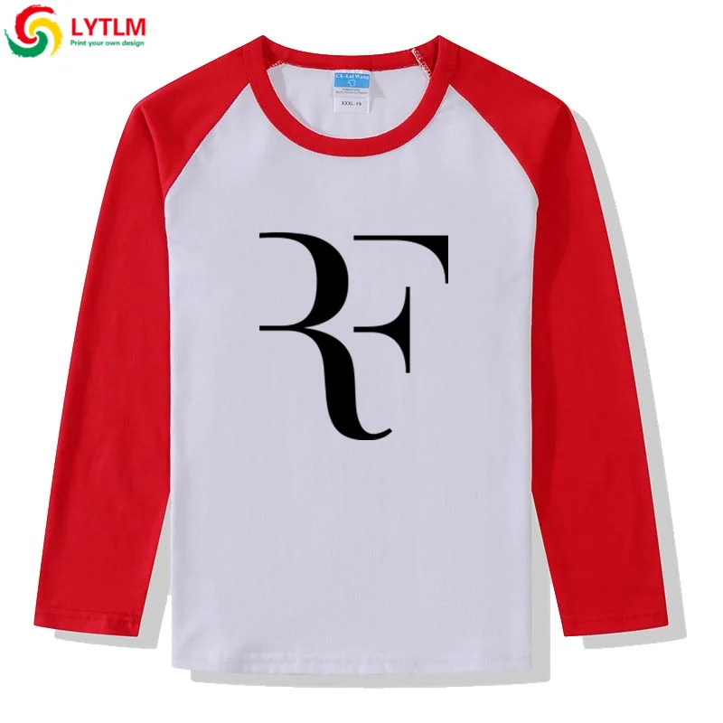 LYTLM/топы для мальчиков, осень, футболка Роджера Федерера, Fille, детская одежда, футболки для мальчиков и девочек от 8 до 12 лет, Geek, футболка, Garcon Camisetas - Цвет: CXCJ LYCRA Red