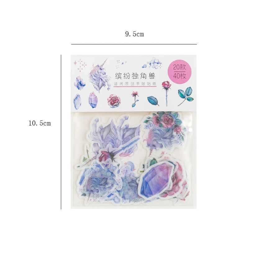 40 шт./лот креативные красочные наклейки серии мечты бумажные украшения сделай
