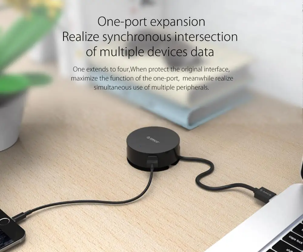 Концентратор USB 3 0 ORICO с 4 портами высокоскоростной сплиттер OTG адаптер портом