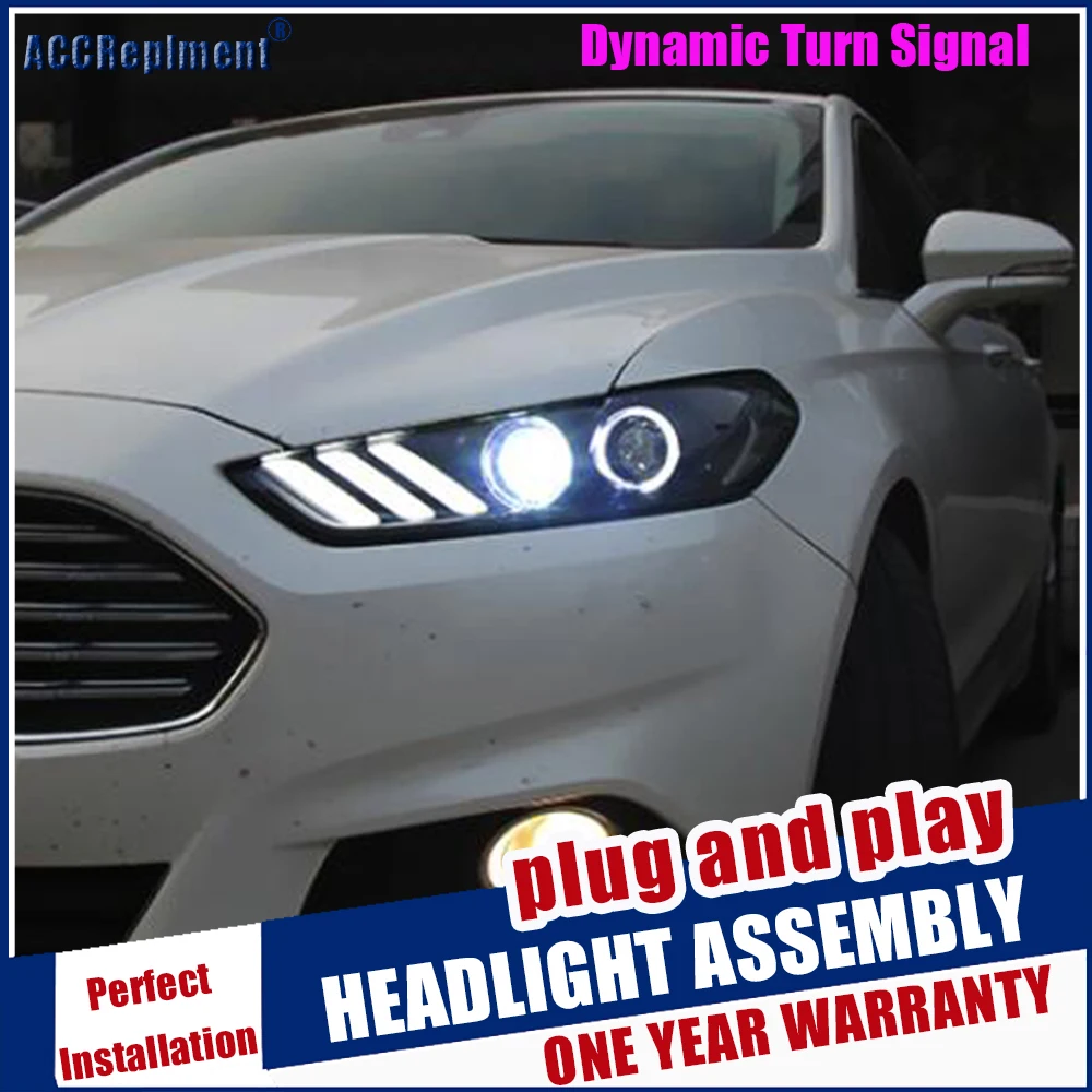 Автомобильный Стайлинг 2013-2016 для Ford Mondeo Fusion головной светильник s Mustang стиль