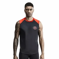 summer trend new running sports mens simple color vest young men slim breathable elastic vest