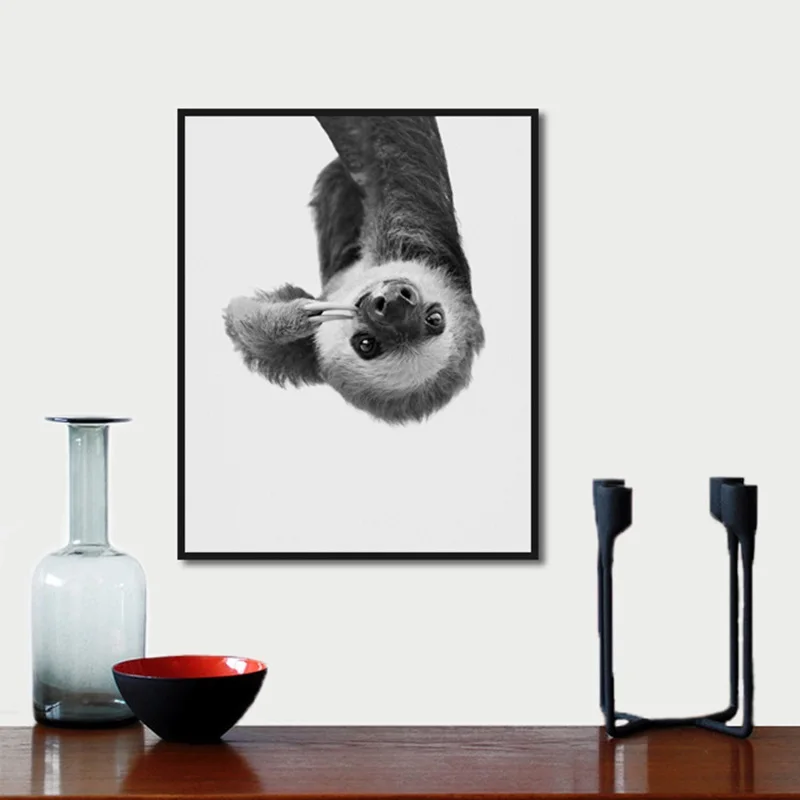 Инвертированная маленькая настенная фотобумага Koala с рисунком на холсте в