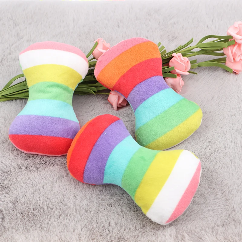 

1PCS Colorful Pet Toys Plush Plush Toys Suitable for Pet Cats and Dogs To Chew Interactive Pet Toys