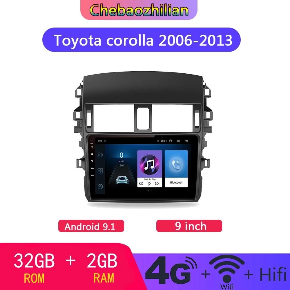 2 + 32GB rom Android 9 1 gps навигация автомобильный DVD мультимедийный плеер Радио стерео для