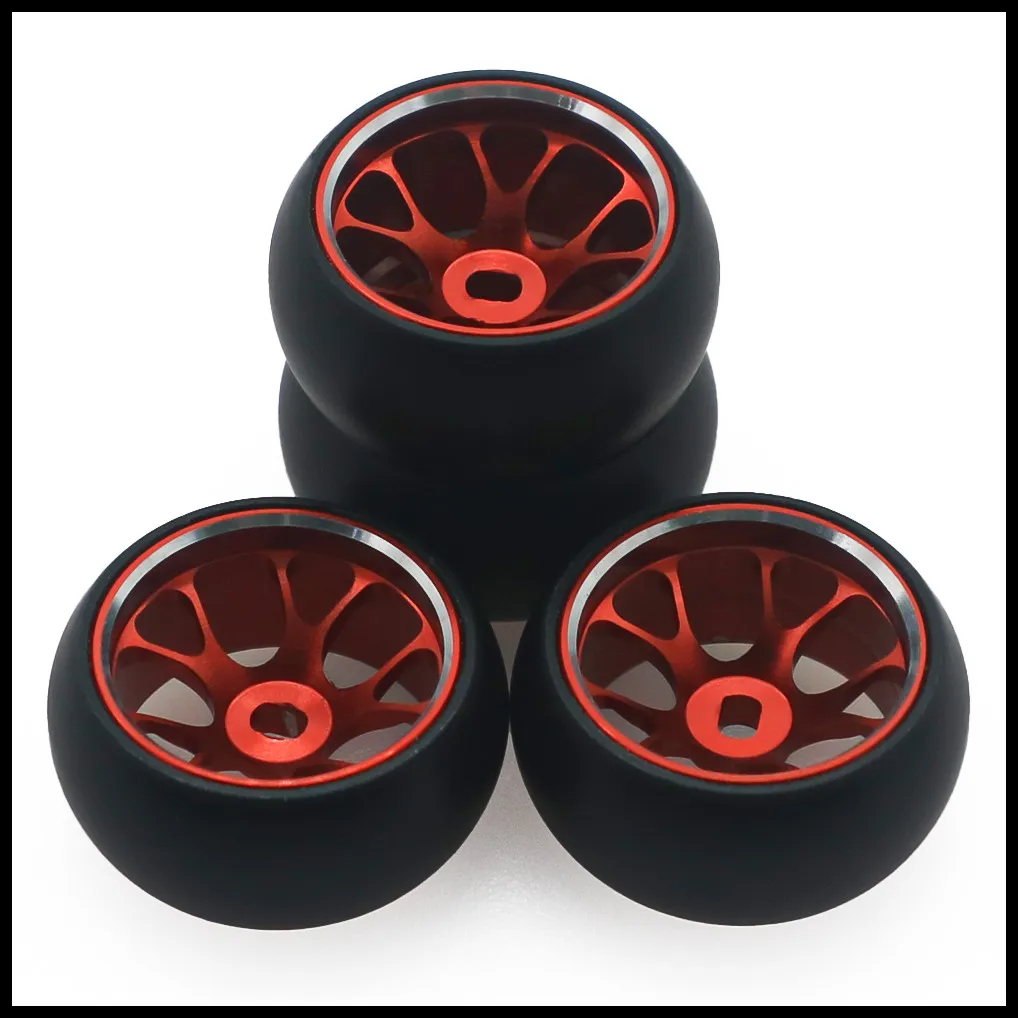 Колесные диски из сплава 4 шт. 10 спицевых дрифтовых шин для 1/28 Wltoys K969 K989 P929