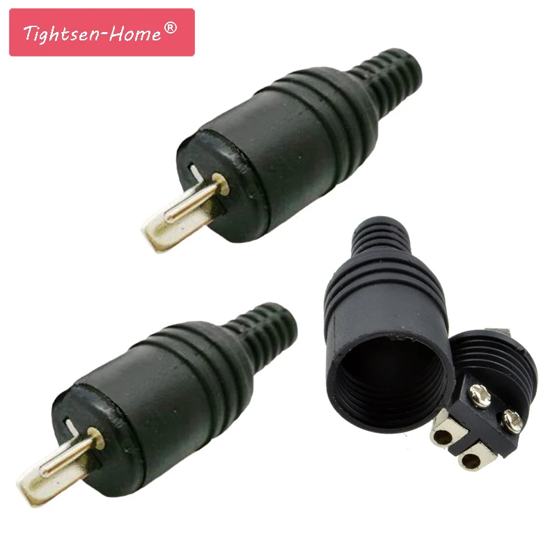 2 шт. мощность сигнала 2 pin Черный DIN разъем динамик и HiFi винт соединителя Терминалы Разъем адаптеры аксессуары аудио