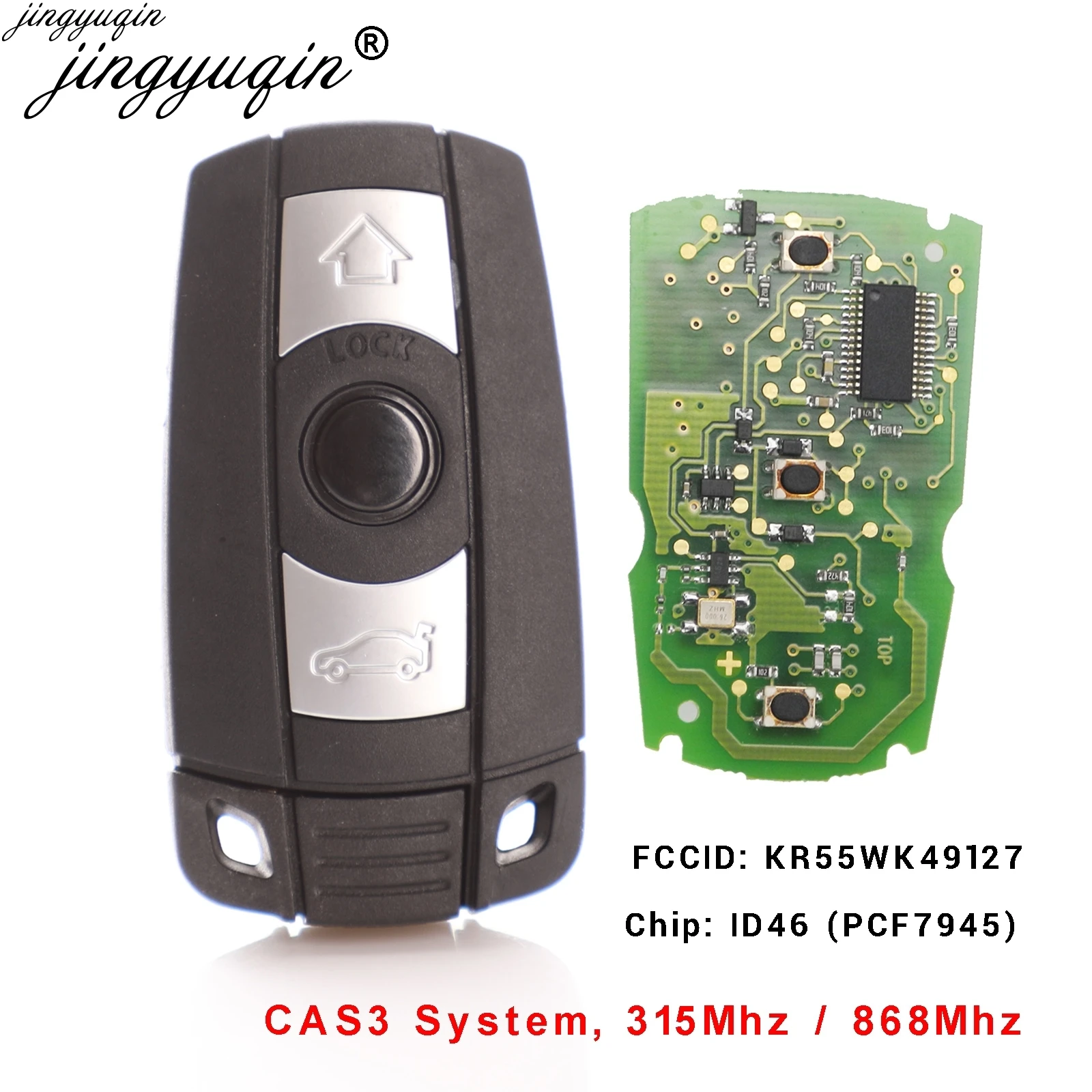 Автомобильный пульт дистанционного управления смарт ключ 315 МГц/868 МГц FSK для BMW