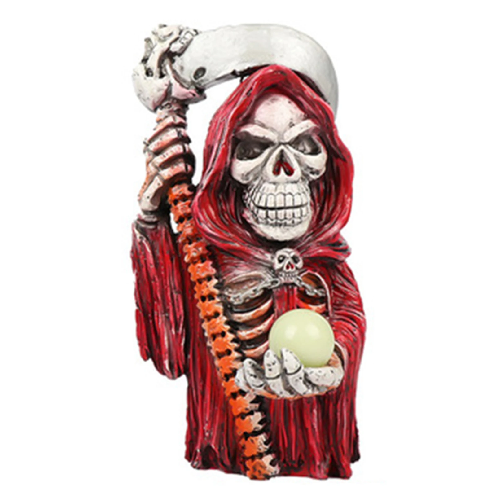 

Голова скелета, череп, Волшебник из смолы, искусственный череп, высококачественные статуи, скульптуры, декор для Хэллоуина, домашвечерние