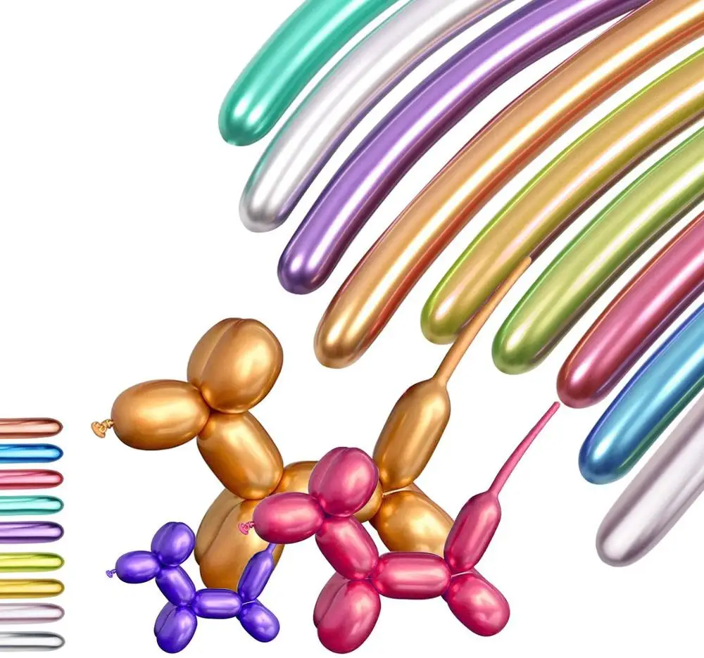 Воздушные шары для воздушных шаров животные длинные Скручивающиеся воздушные