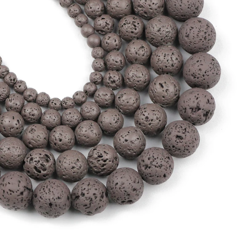 

Бусины Из Натурального вулканического камня, 4/6/8/10/12 мм, для самостоятельного изготовления ювелирных изделий браслетов