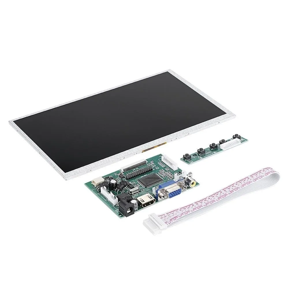 7-дюймовый комплект платы управления ЖК-дисплеем AV HD-MI VGA HD-экран 1024*600 50Pin TTL Raspberry Pi