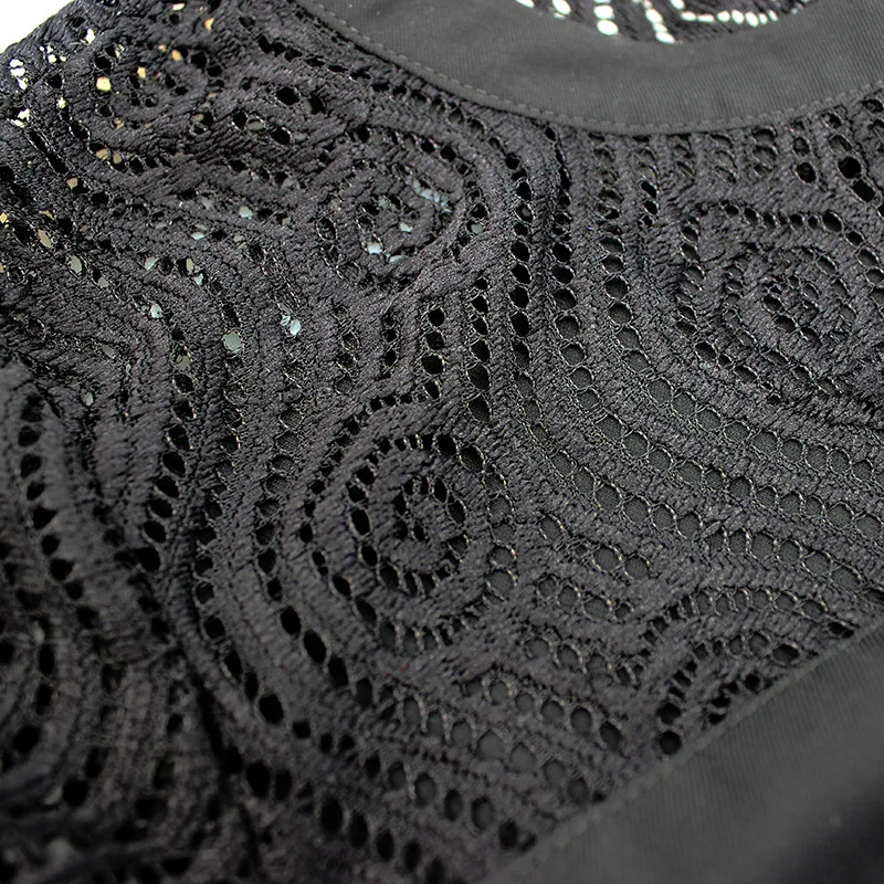 

Women Dresses Summer 2021 Sexy o Neck lace patchwork Boho Beach Dress Short Sleeve A Line Mini Dress Wrap Sundress Robe