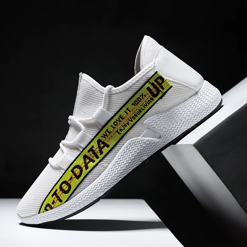 Bomlight 2020 Casual Shoes Men Breathable Autumn Summer Mesh Brand Sneakers Driving Walking Outdoor Trainers Letter Loafer |