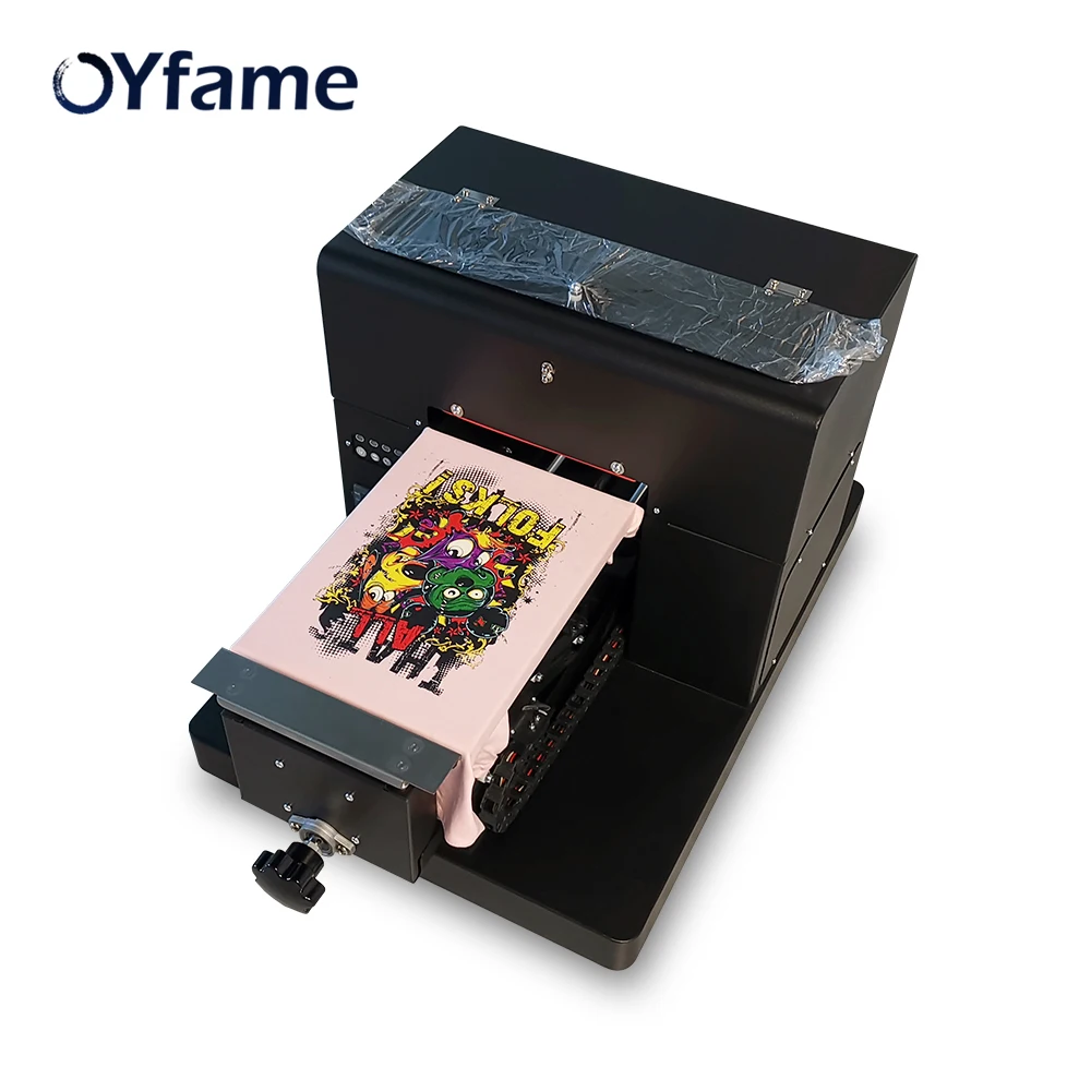 OYfame A4 планшетный принтер A4 DTG Футболка принтер для темного и светильник одежда футболка печатная машина с рамкой держателя футболки